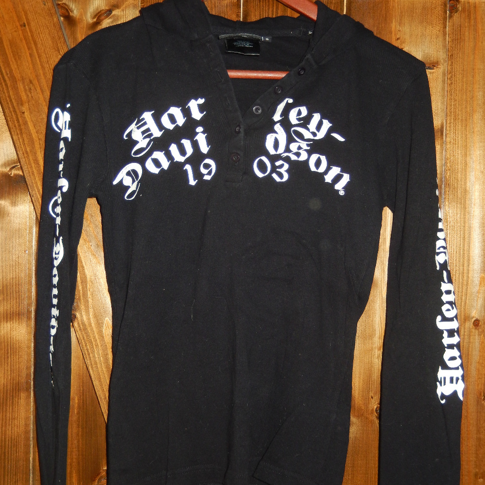 Harley Davidson TShirt Black Hoodie